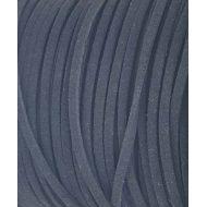Suede Imitatie 3mm Zwart